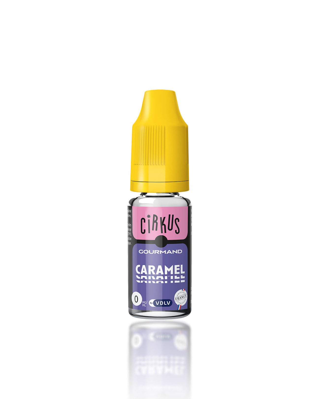 E-liquide Caramel Cirkus 10 ml nouveau packaging