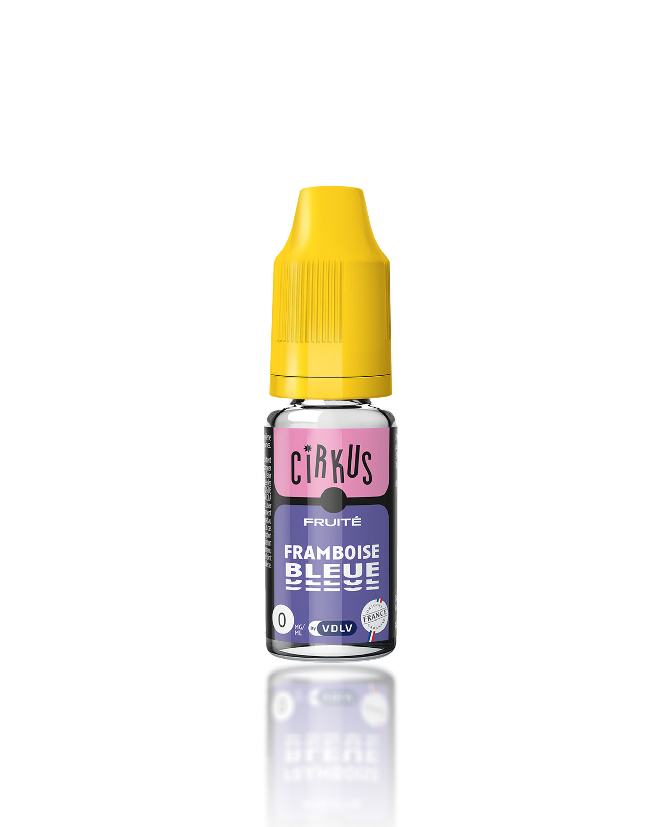 E-liquide Cirkus Framboise Bleue 10 ml nouveau packaging