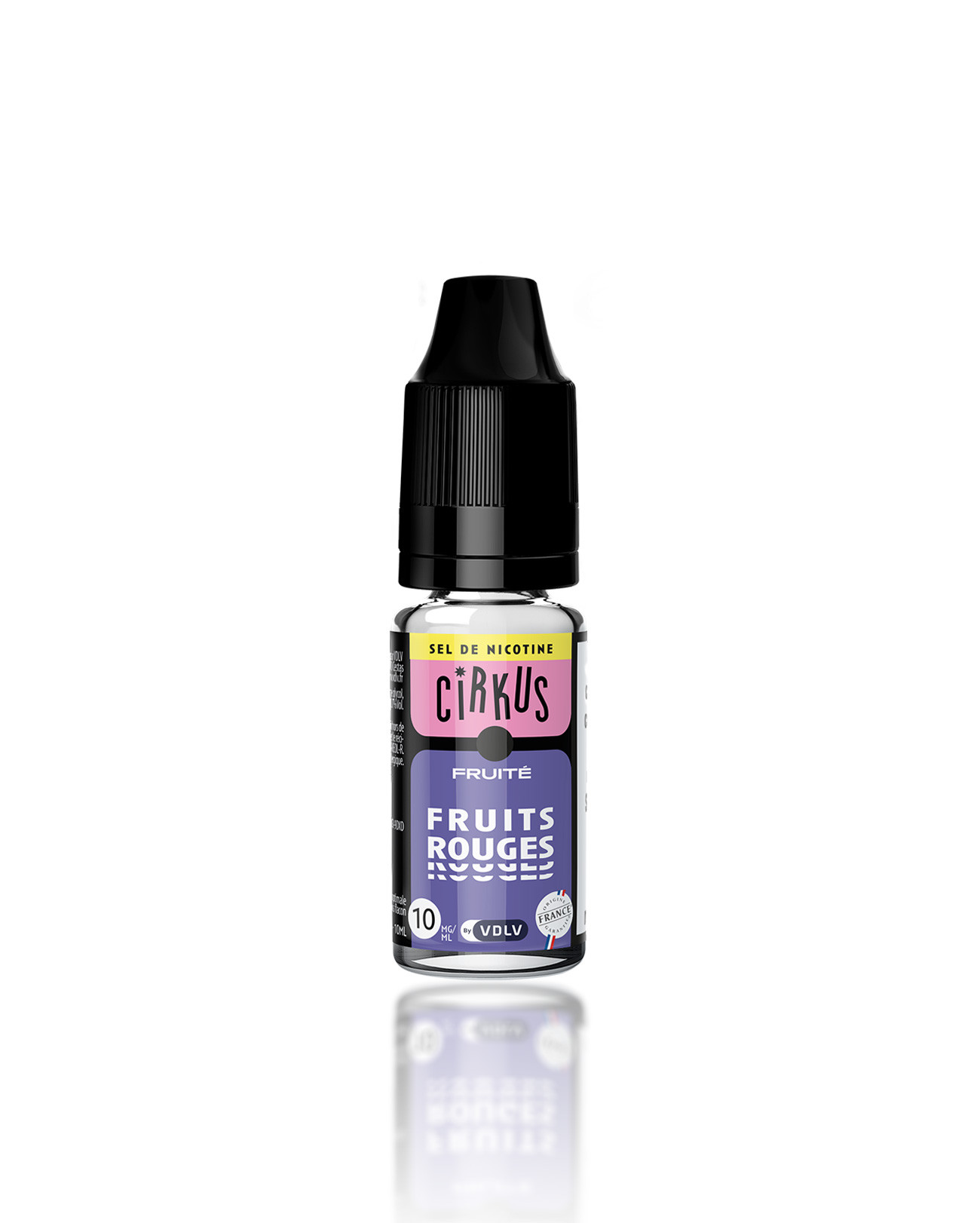 E-liquide Fruits Rouges sels de nicotine Cirkus 10 ml nouveau packaging