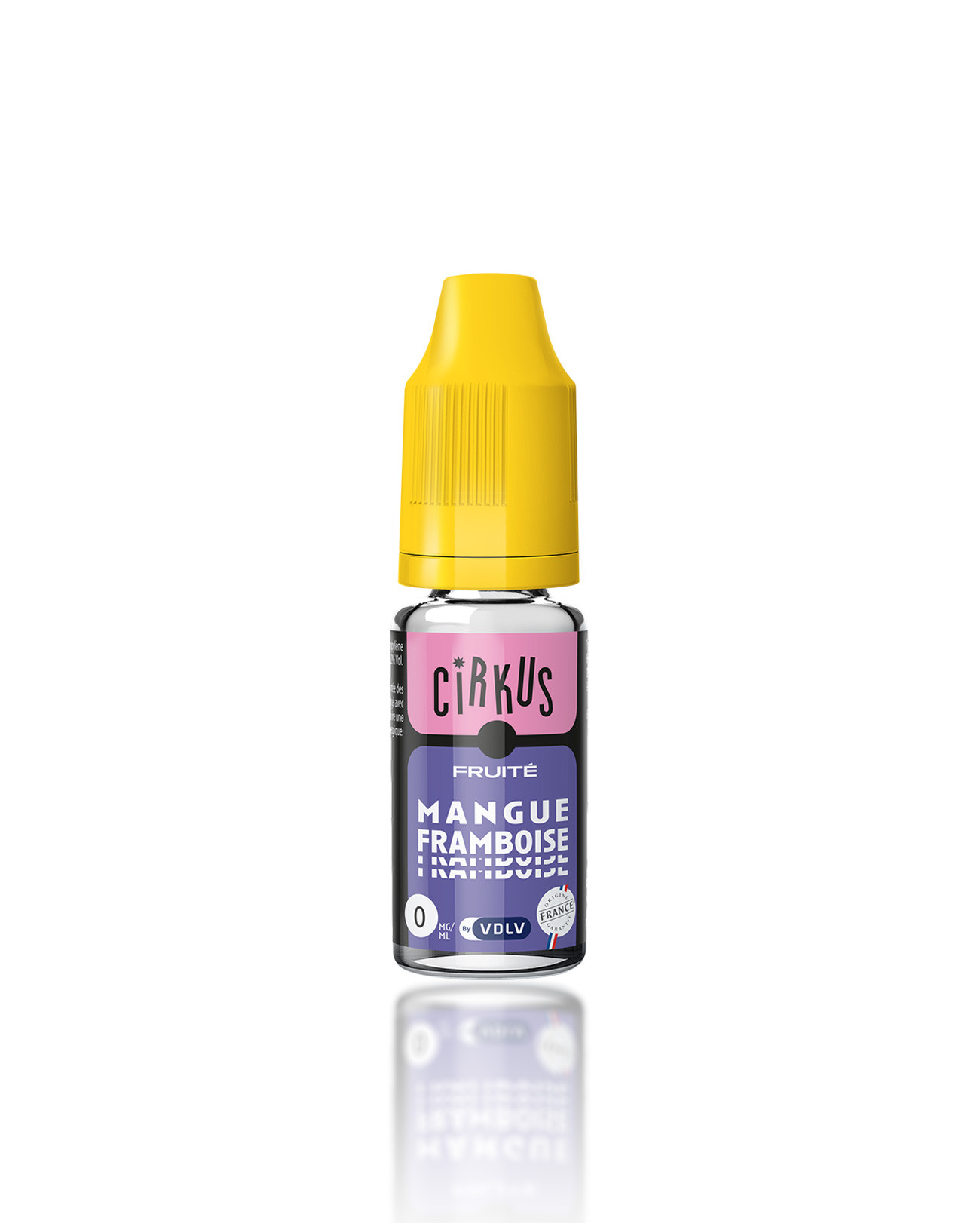 E-liquide Mangue Framboise Cirkus 10 ml nouveau packaging