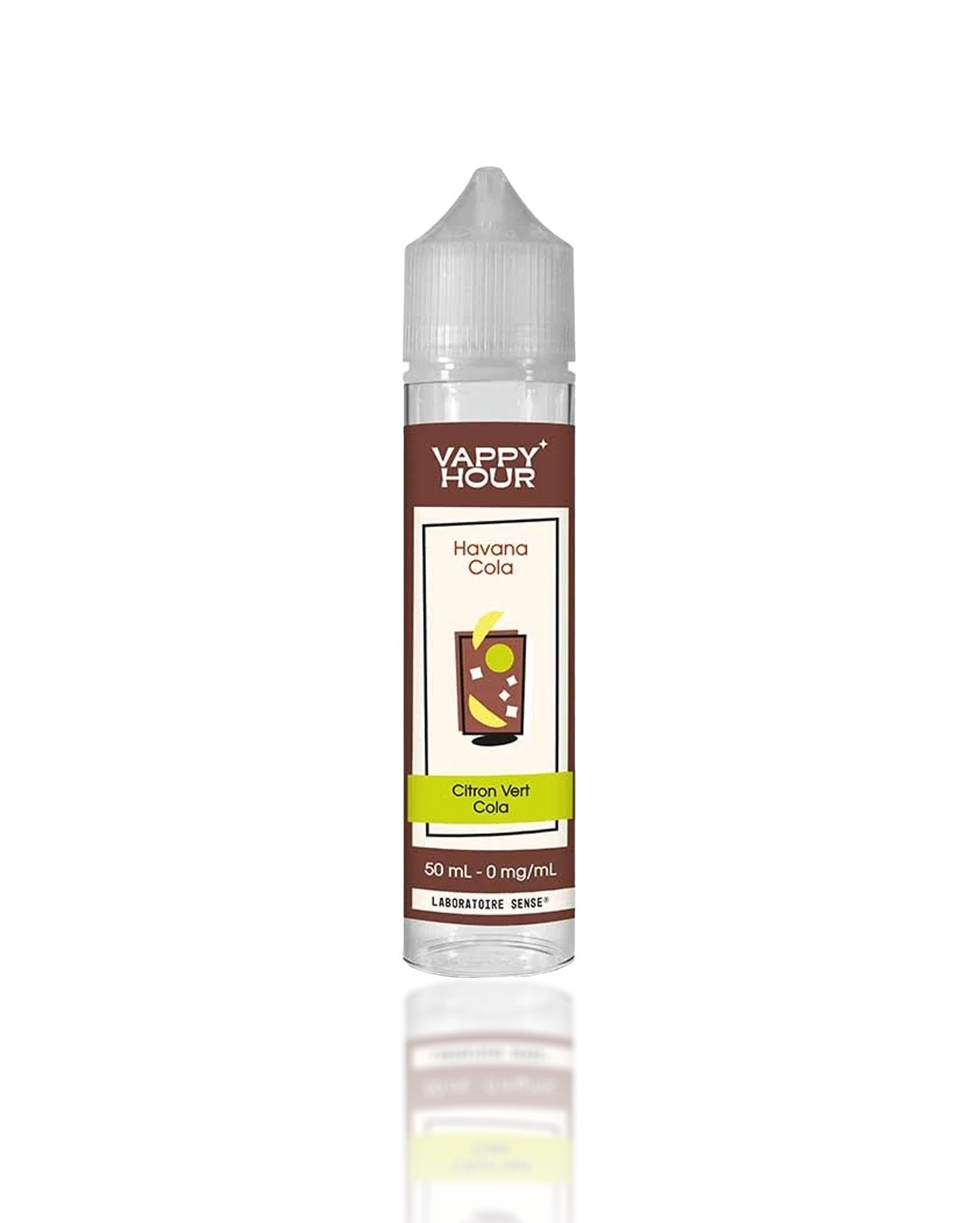 E-liquide Vappy Hour 50 ml Havana Cola du Laboratoire Sense au citron et cola