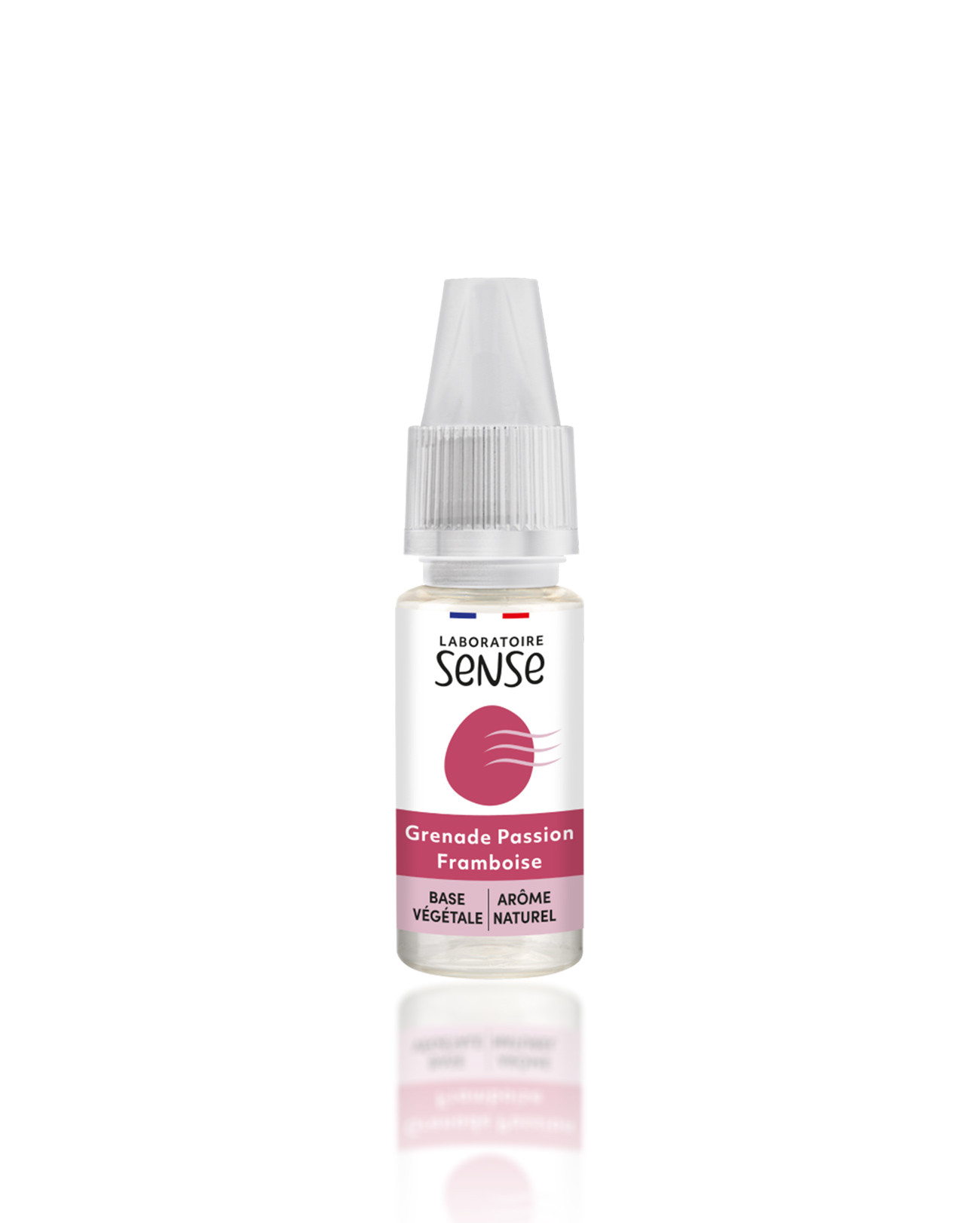 E-liquide 10 ml Grenade Passion Framboise du Laboratoire Sense exotique et sucré