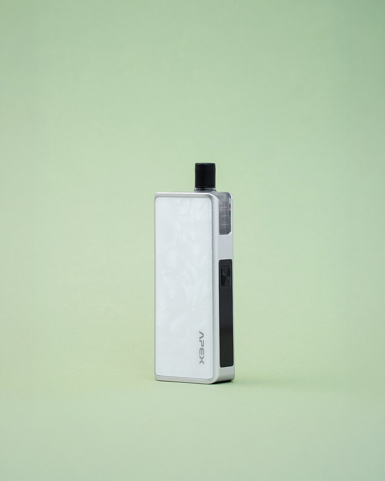 Kit pod Apex Vaporesso Pearl White Blanc marbre format carte bancaire de poche