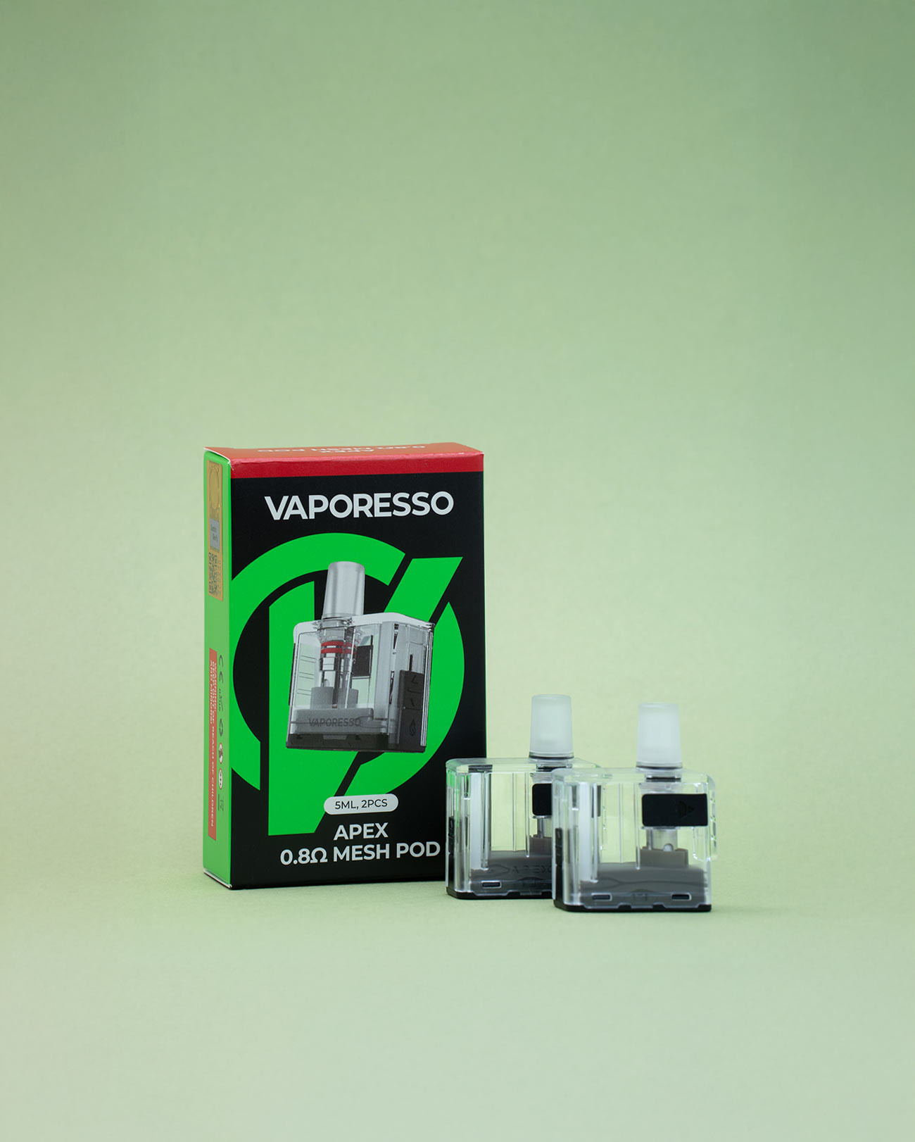 Cartouches à résistance intégrées Vaporesso Apex 5 ml 0,8 ohm pour un tirage serré MTL comme une cigarette