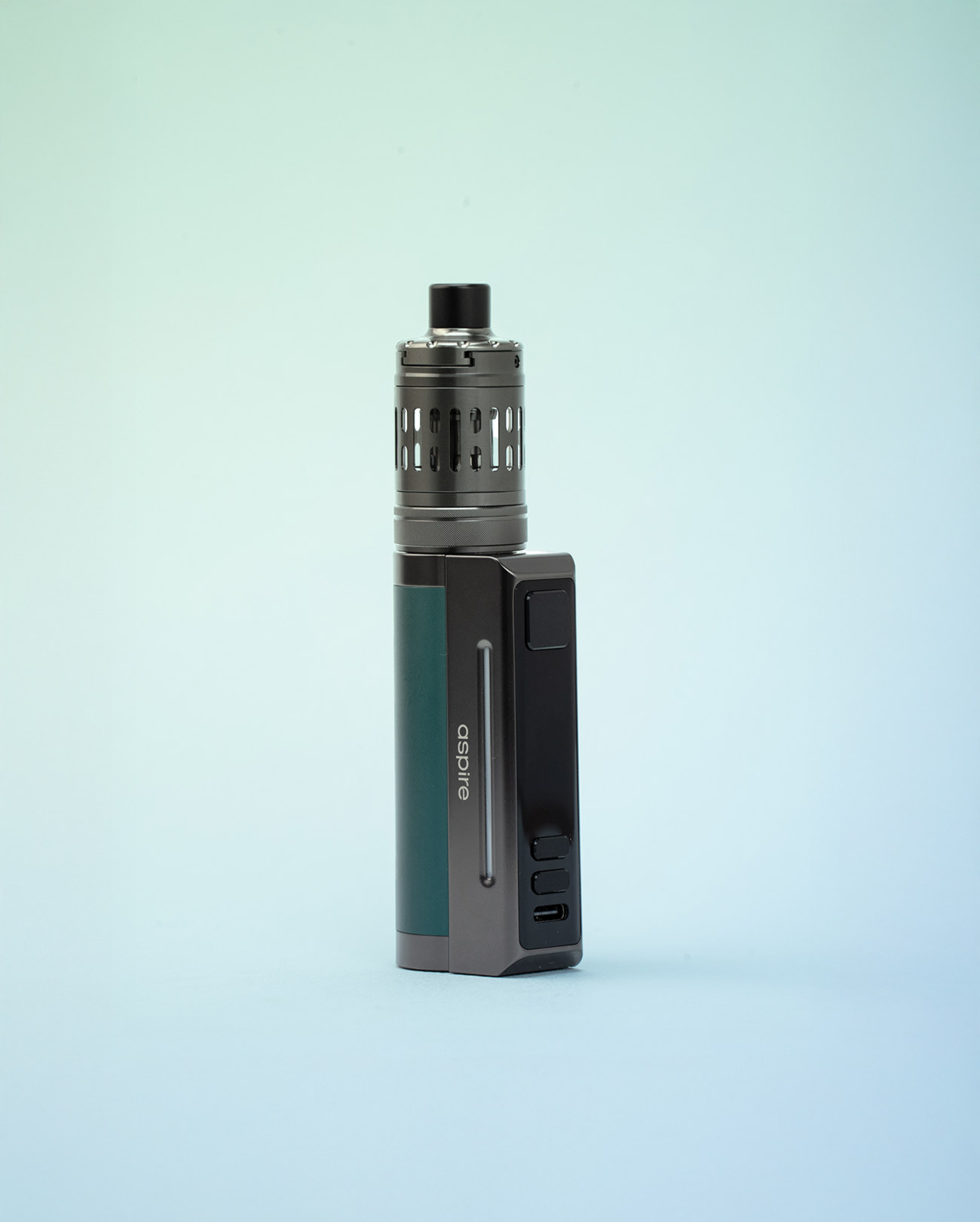 E-cig kit M80 Aspire Green and Gunmetal verte et gris foncé pour tous les profils