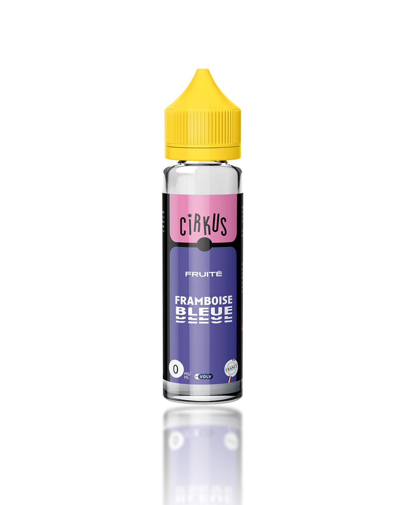 E-liquide Framboise Bleue 50 ml Cirkus Authentic à booster en nicotine
