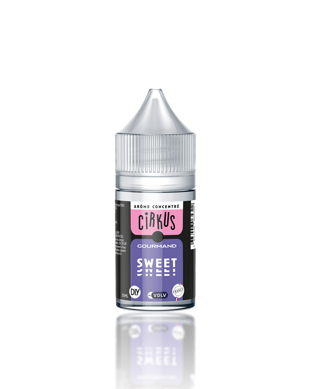 Arôme concentré 30 ml Sweet Cirkus VDLV goût tabac gourmand pour fabriquer son e-liquide DIY maison