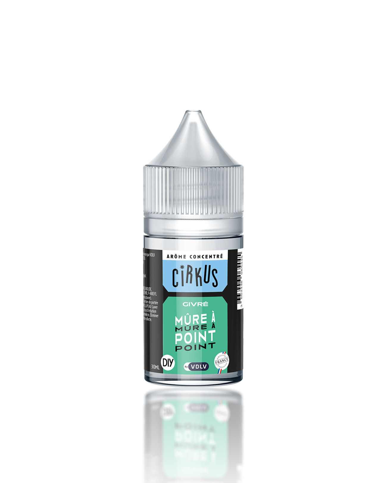 Arôme concentré 30 ml Mûre à point Cirkus VDLV goût fruité mûre cassis myrtille frais pour fabriquer son e-liquide DIY maison