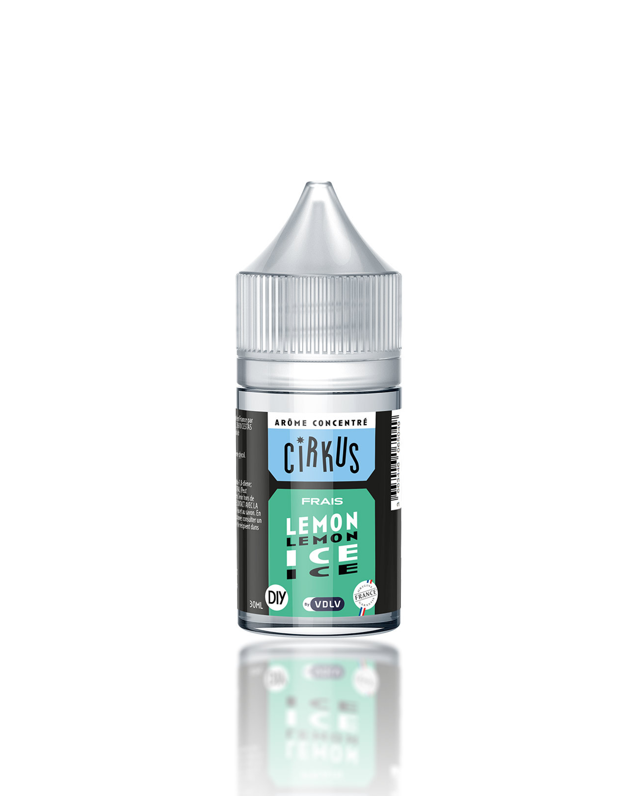 Arôme concentré 30 ml Lemon Ice Cirkus VDLV goût citron menthe pour fabriquer son e-liquide DIY maison