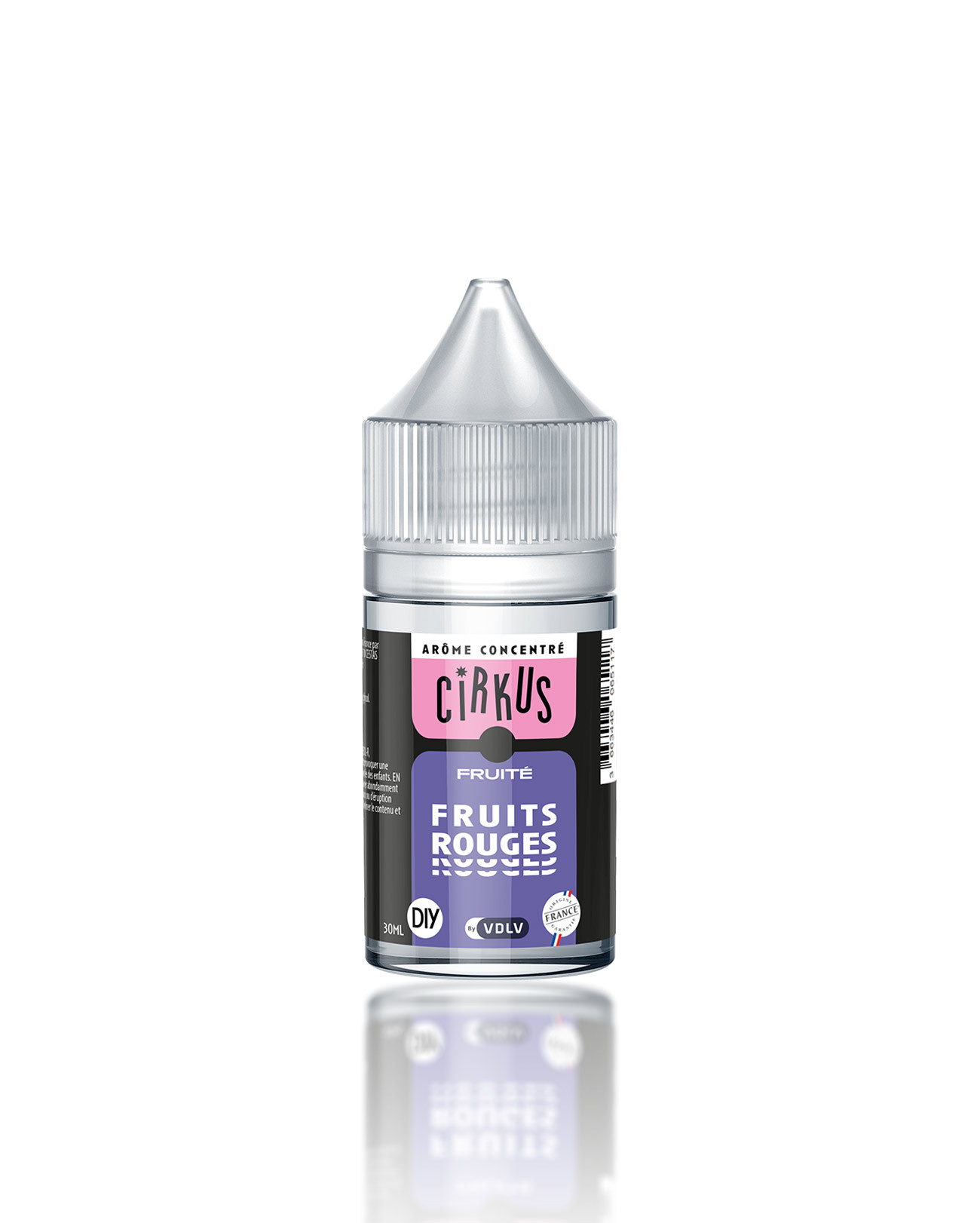 Arôme concentré 30 ml Fruits rouges Cirkus VDLV goût fraise myrtille mûre framboise pour fabriquer son e-liquide DIY maison