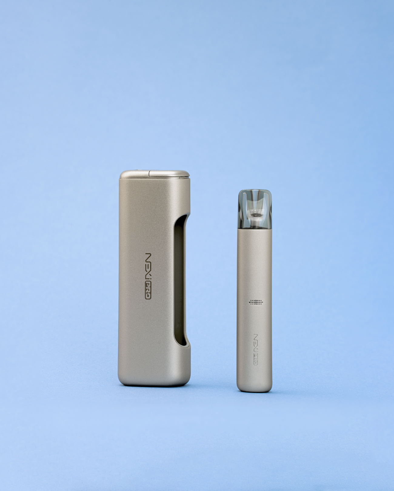 Kit cigarette électronique avec powerbank et pen Aspire Nexi Pro couleur champagne