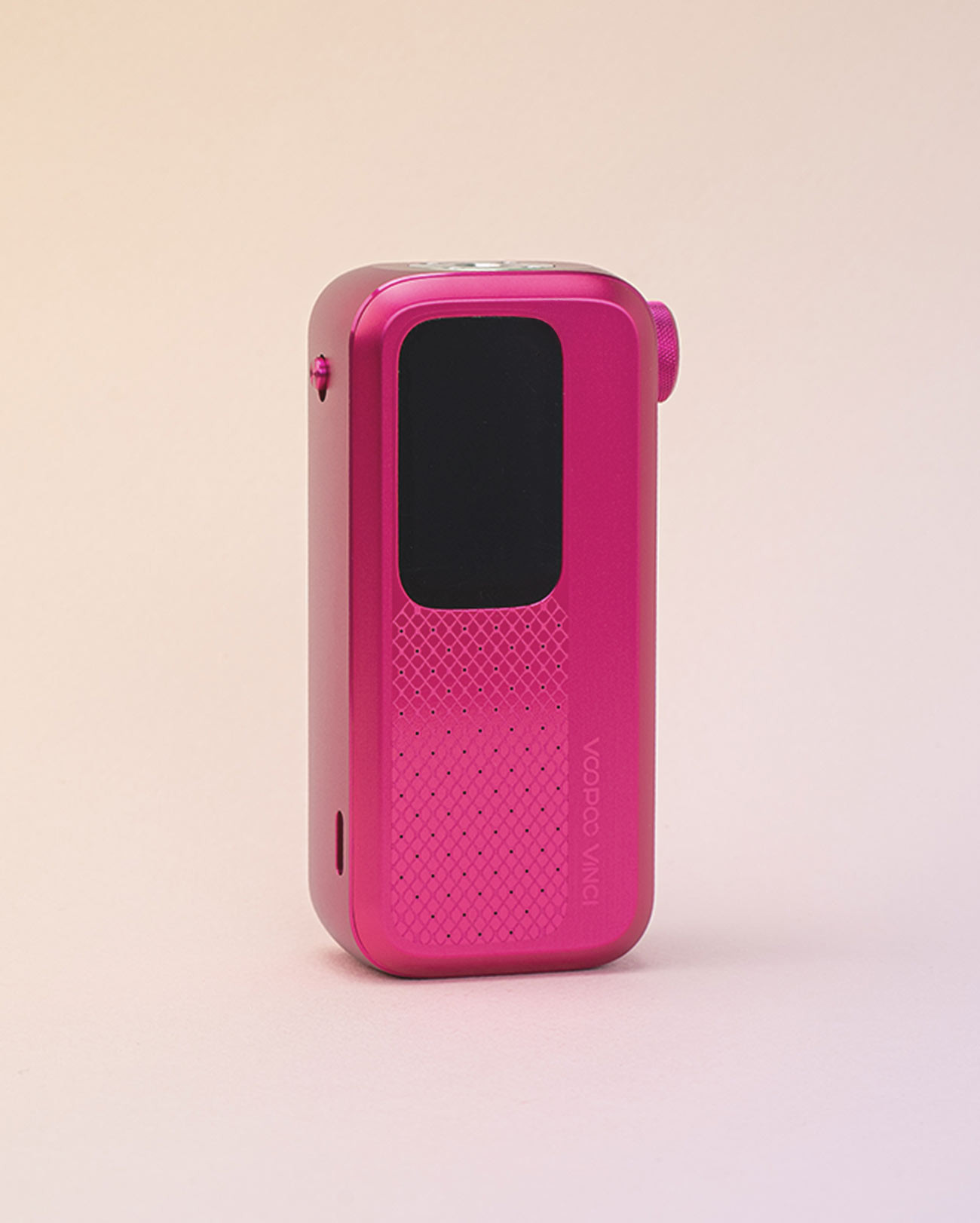 Vinci Spark 200 box Voopoo Rose Red avec un grand écran et une molette de réglage