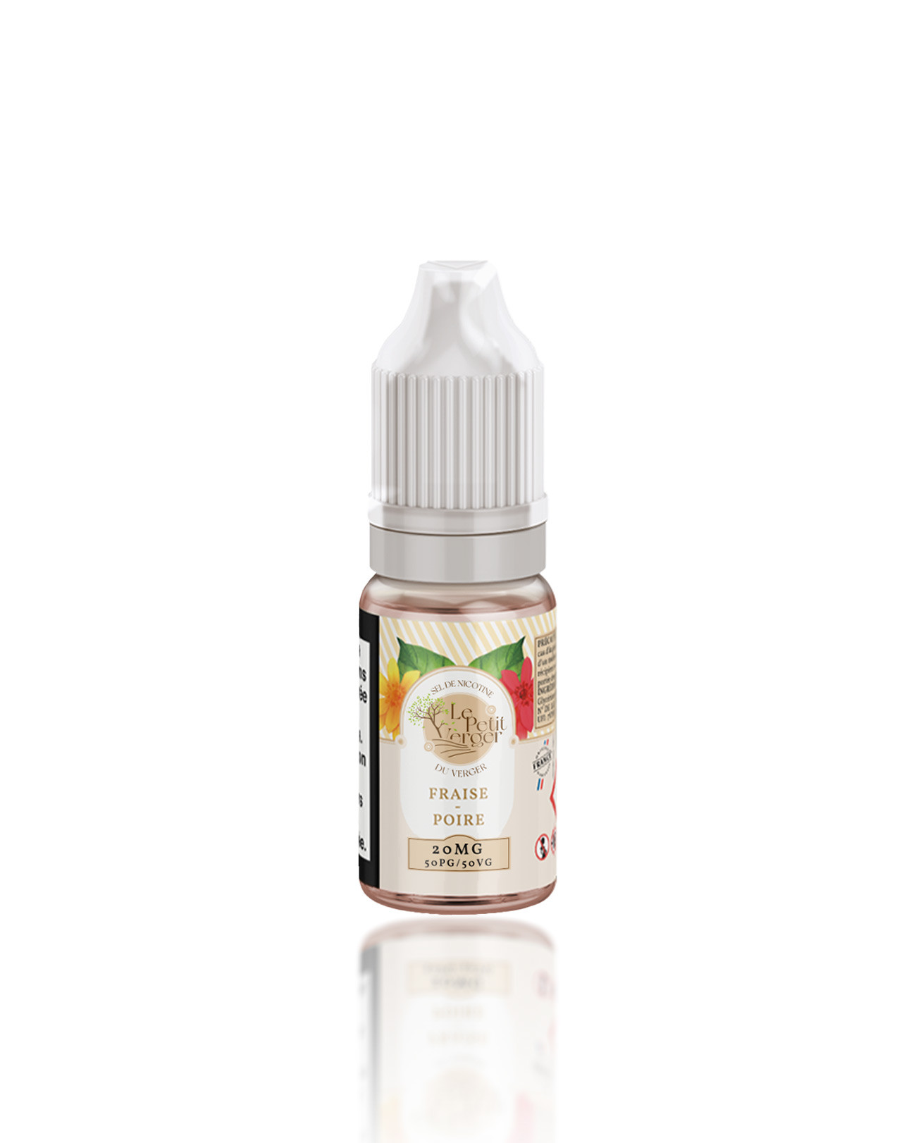 E-liquide Le Petit Verger Fraise Poire au sel de nicotine à la saveur fruitée délicate et naturelle