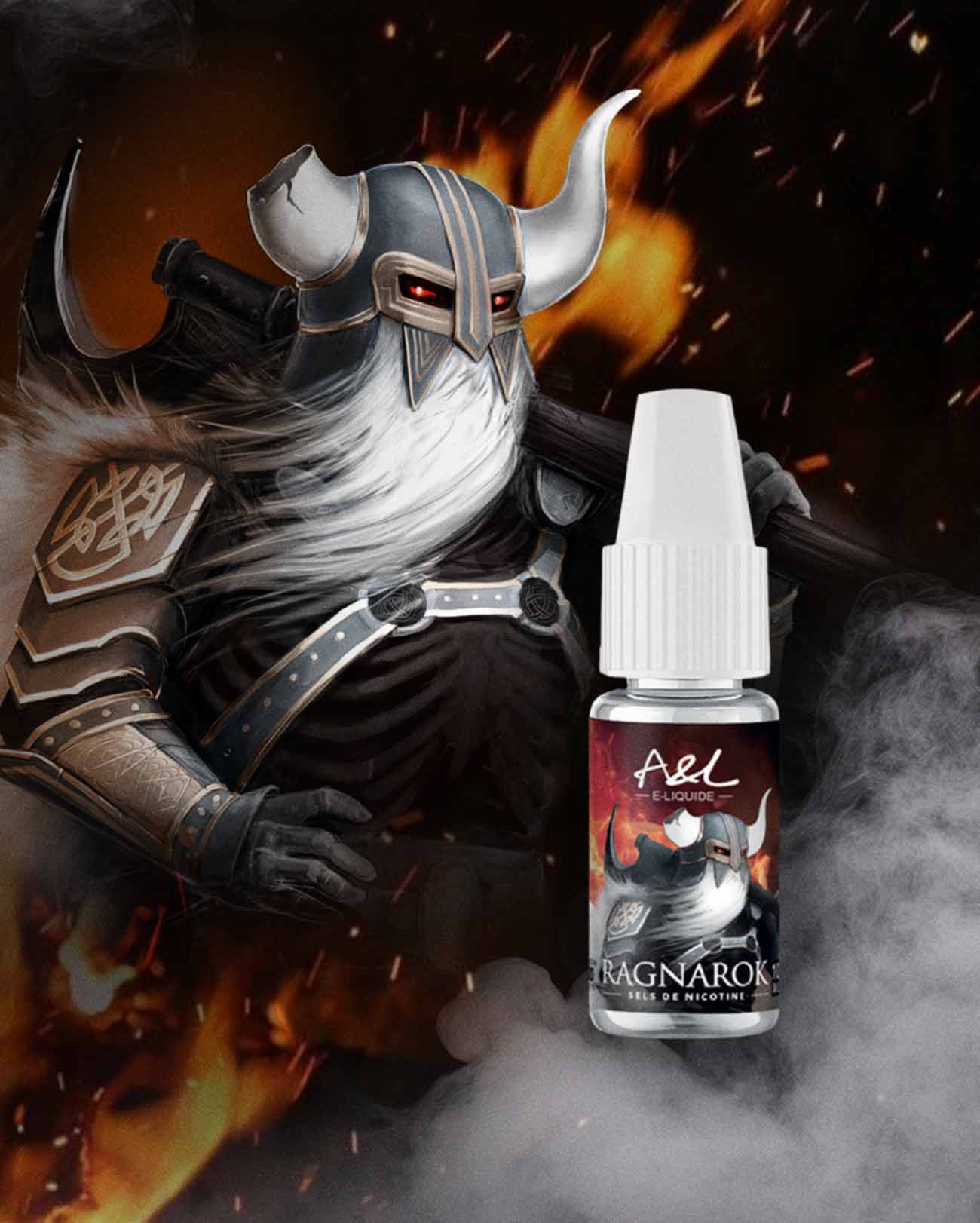 E-liquide Ragnarok par Arômes et Liquides au sel de nicotine parfum fruits rouges cassis givrés