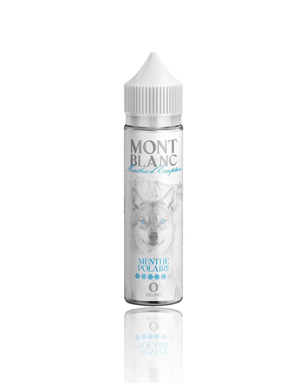 E-liquide 50 ml à booster Menthe Polaire Mont Blanc saveur mentholée très fraîche