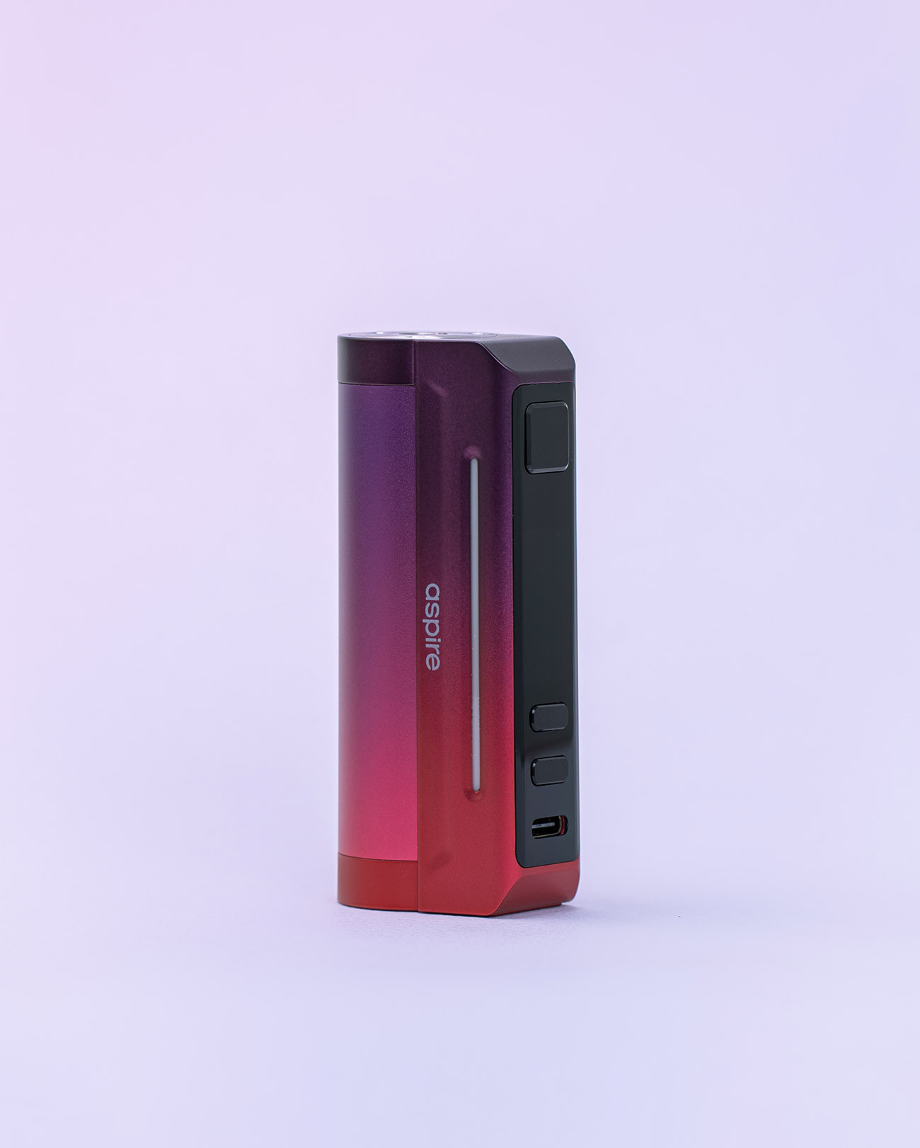 Box design et colorée pour e-cigarette Aspire Zelos X80 avec batterie amovible couleur Rainbow Tears dégradé rose violet