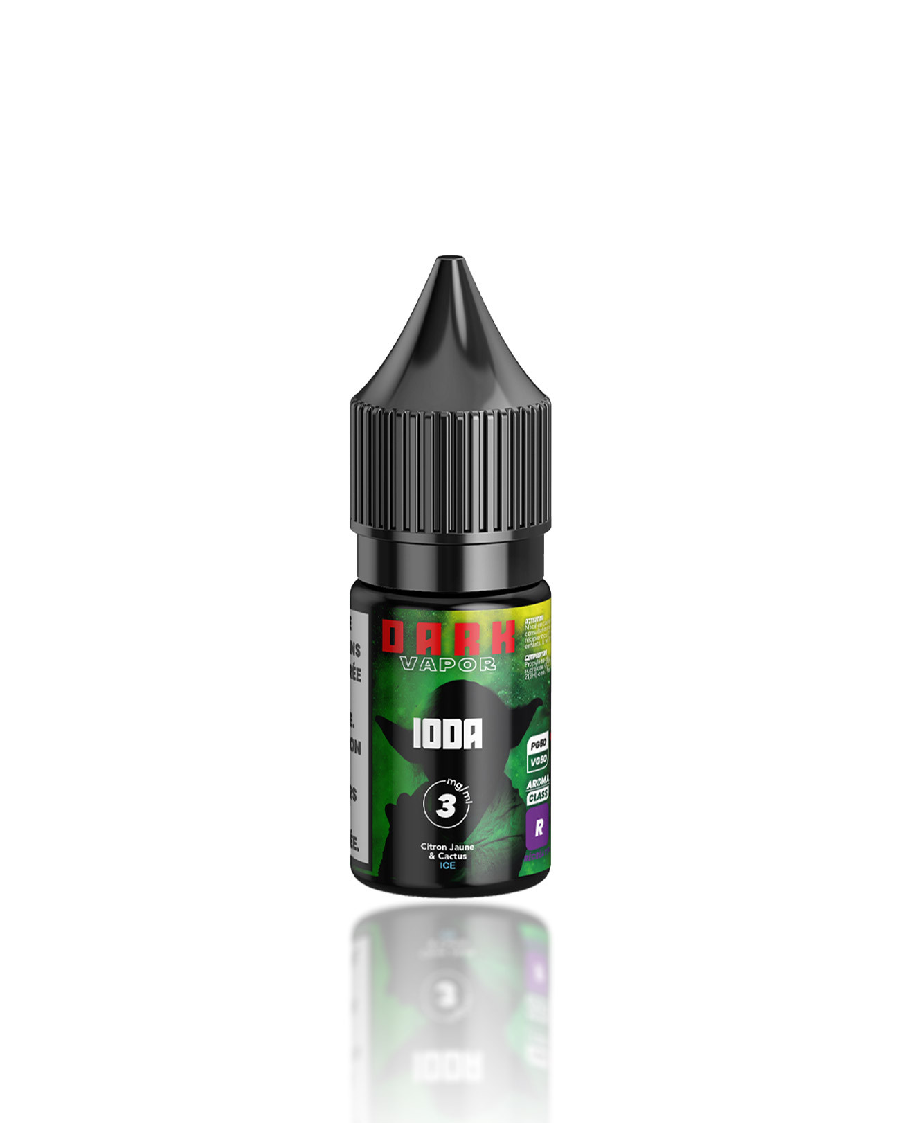 E-liquide Dark Vapor Ioda 10 ml à la saveur fraîche et originale de citron jaune et cactus