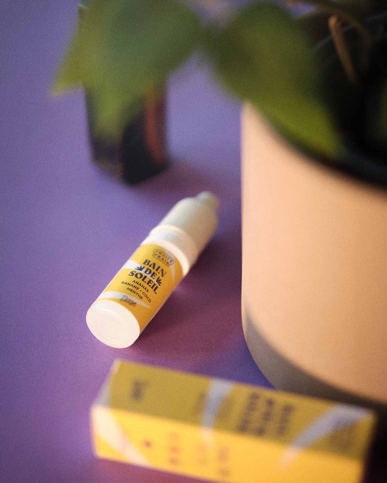 E-liquide fruité 10 ml Daze Bain de Soleil saveur ananas banane coco menthe fabriqué en France