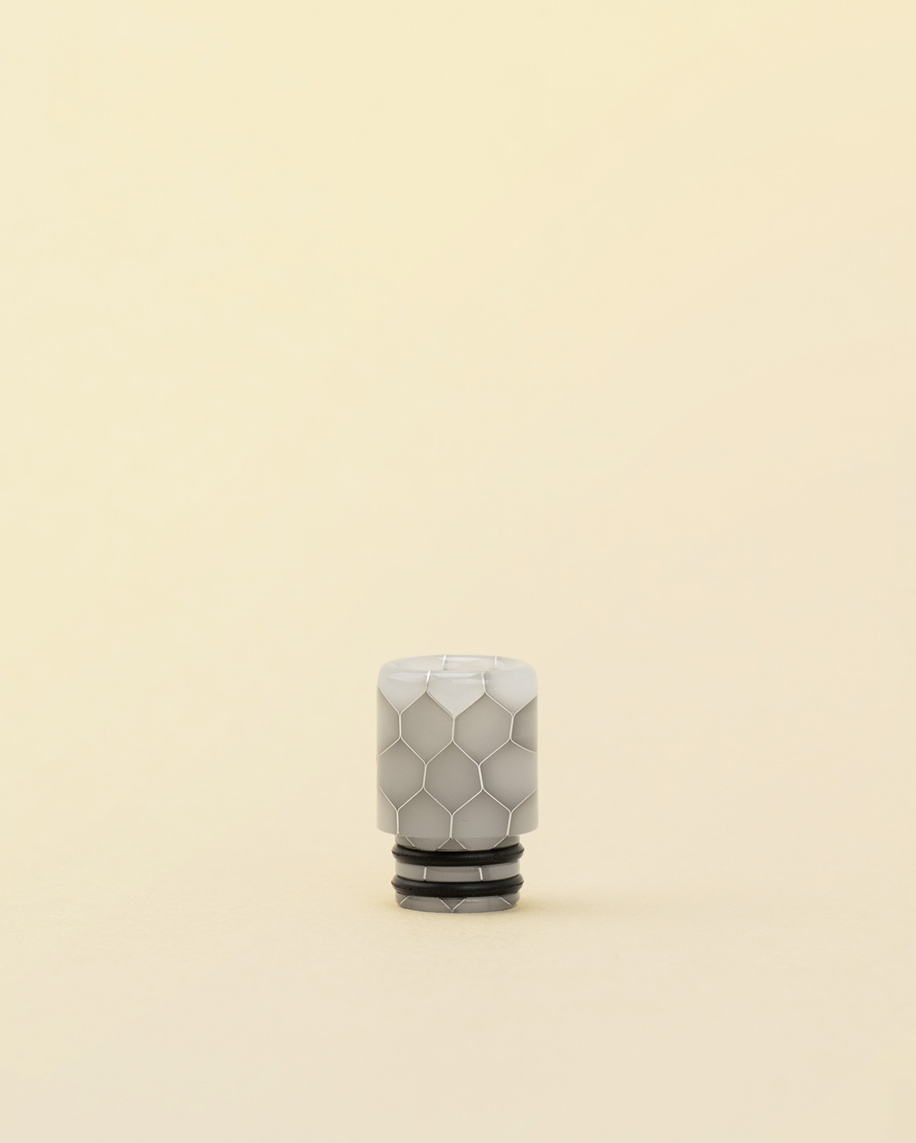 Drip tip 510 PVM0013 Pimp My Vape pour vape serrée MTL effet nid d'abeille blanc