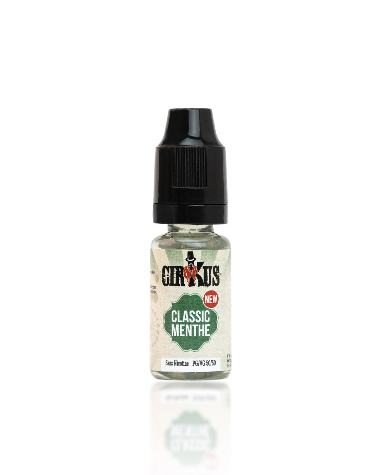 E-liquide 10 ml Classic Menthe Cirkus Authentic VDLV