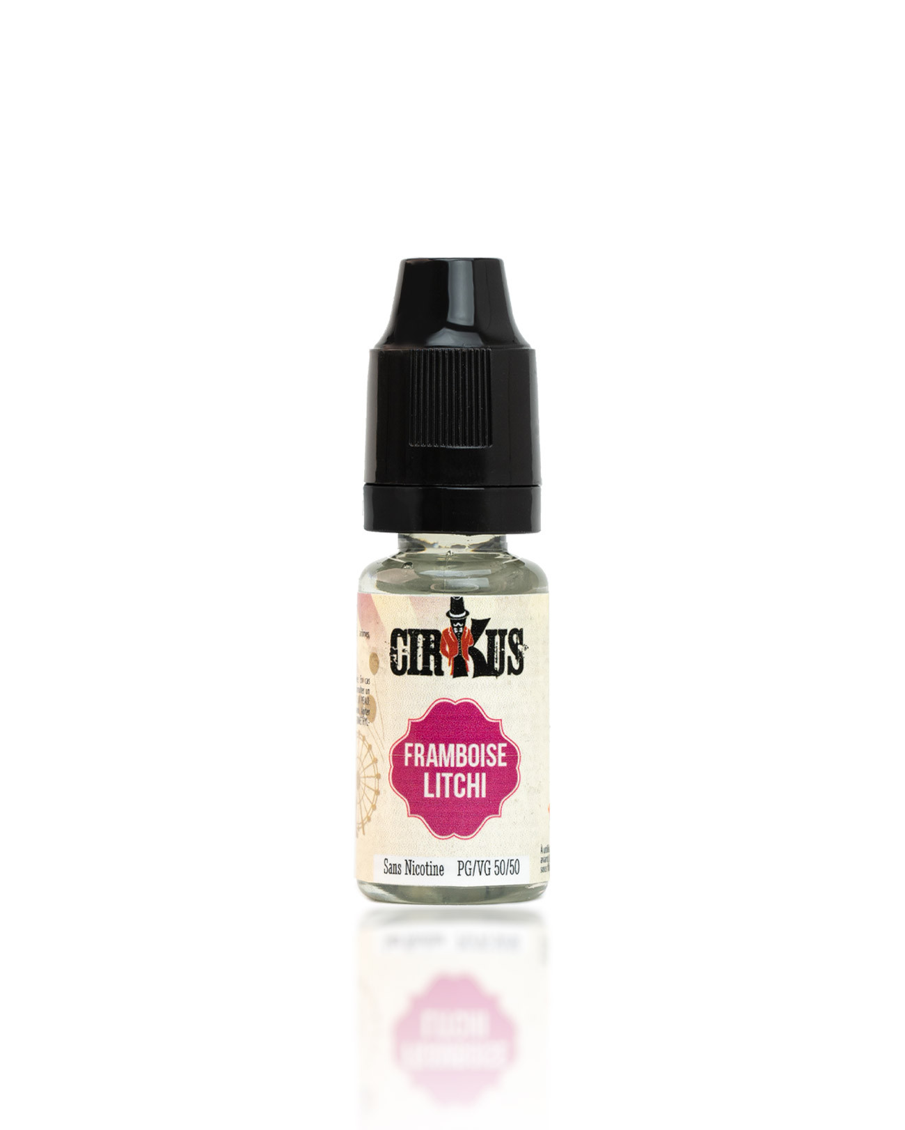 E-liquide 10 ml Framboise Litchi Cirkus Authentic VDLV