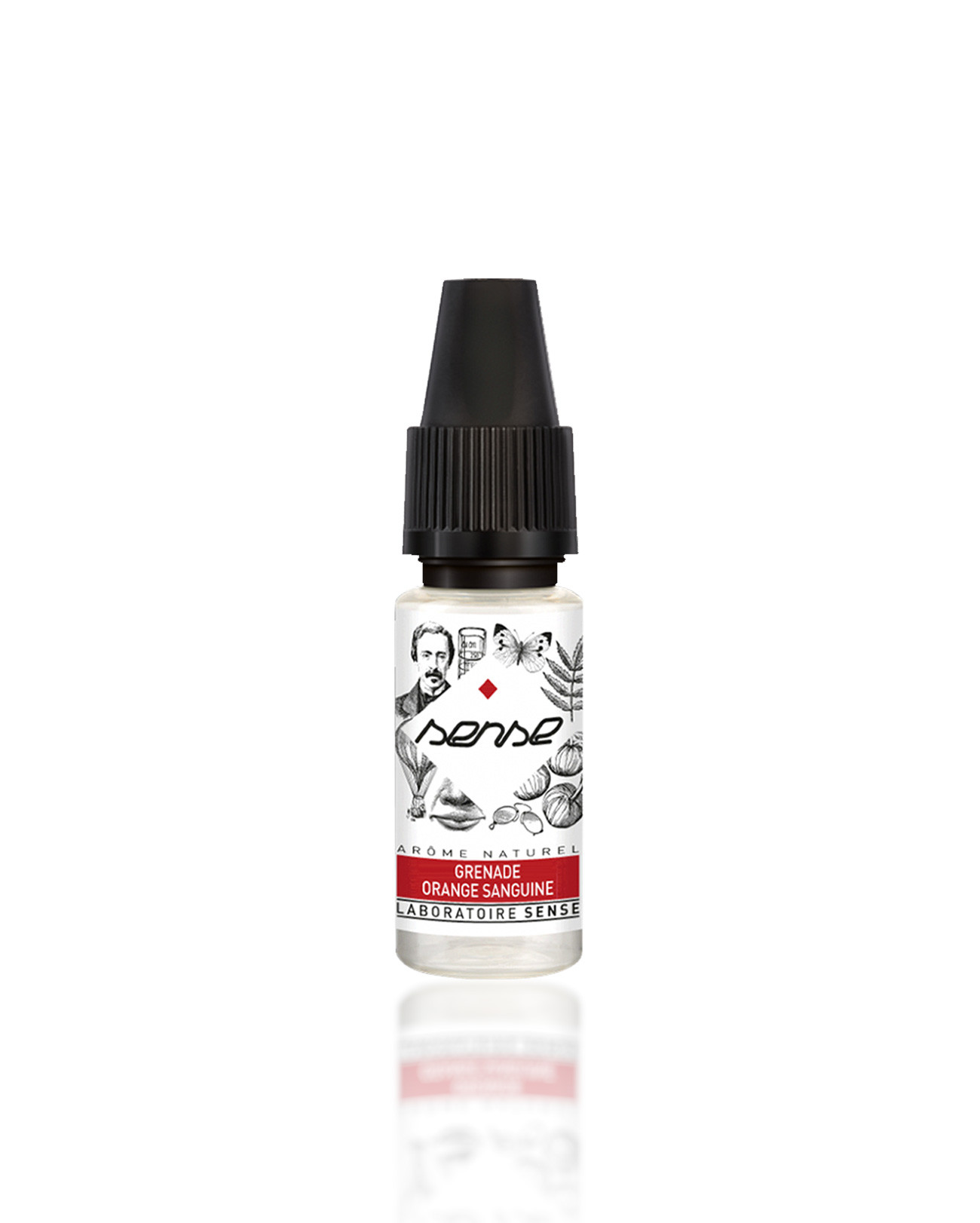 E-liquide 10 ml Grenade Orange Sanguine Laboratoire Sense