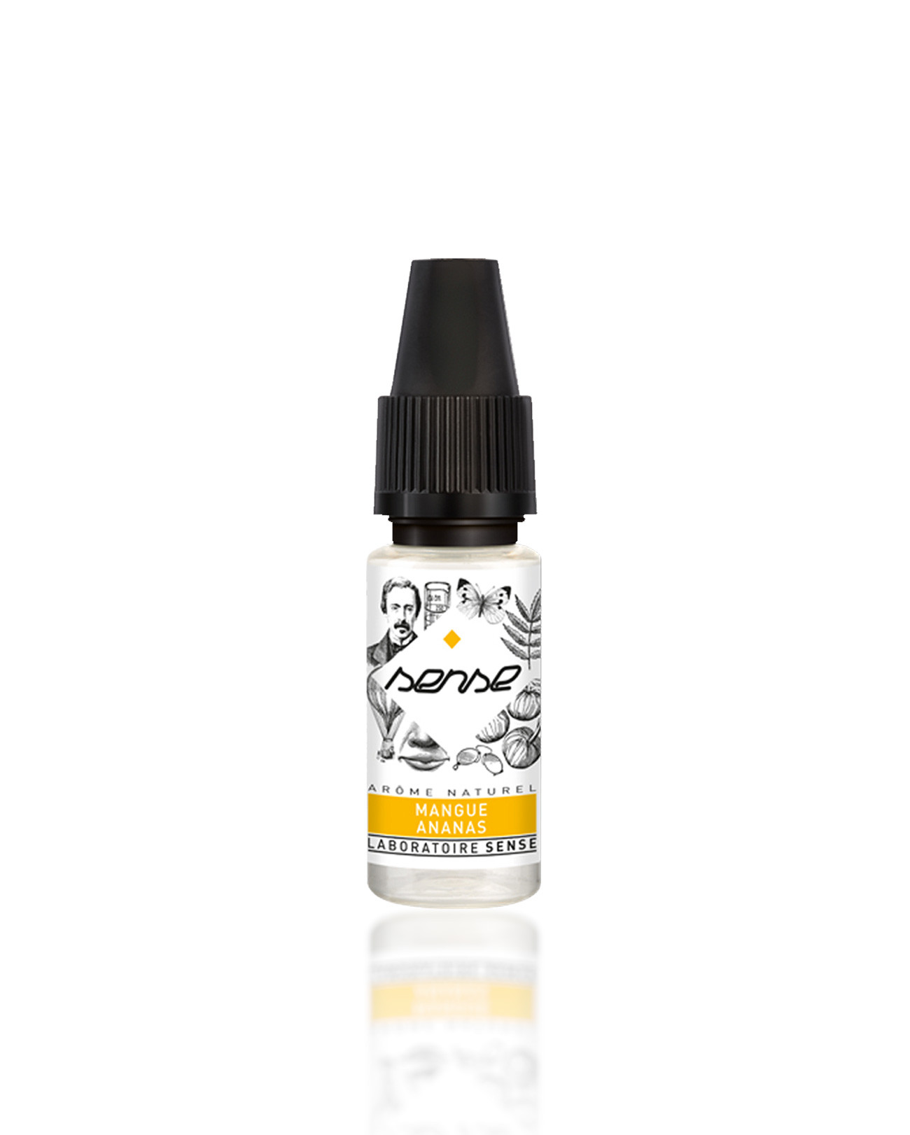 E-liquide 10 ml Mangue Ananas Laboratoire Sense