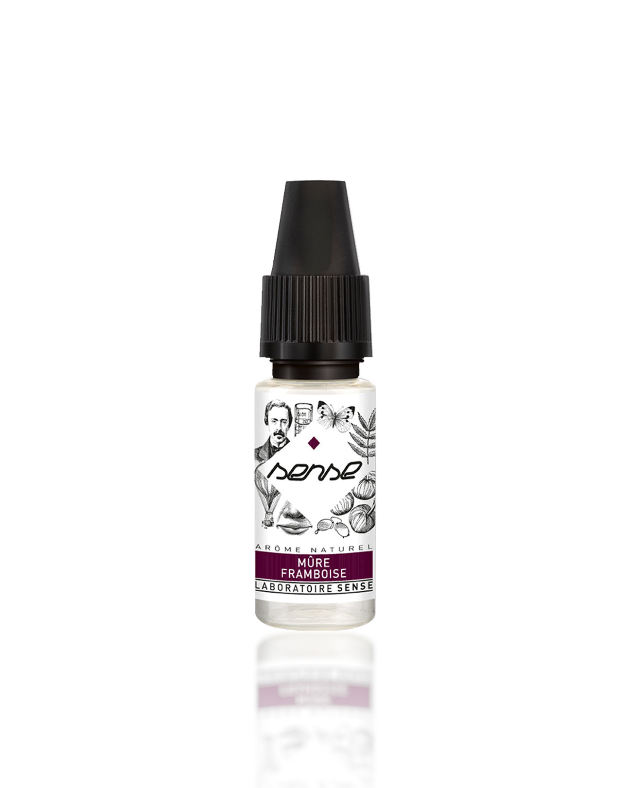 E-liquide 10 ml Mûre Framboise Laboratoire Sense