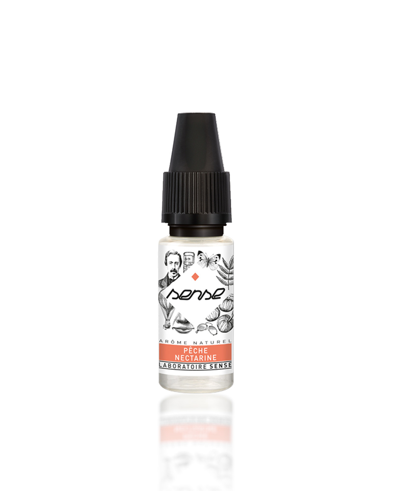 E-liquide 10 ml Pêche Nectarine Laboratoire Sense