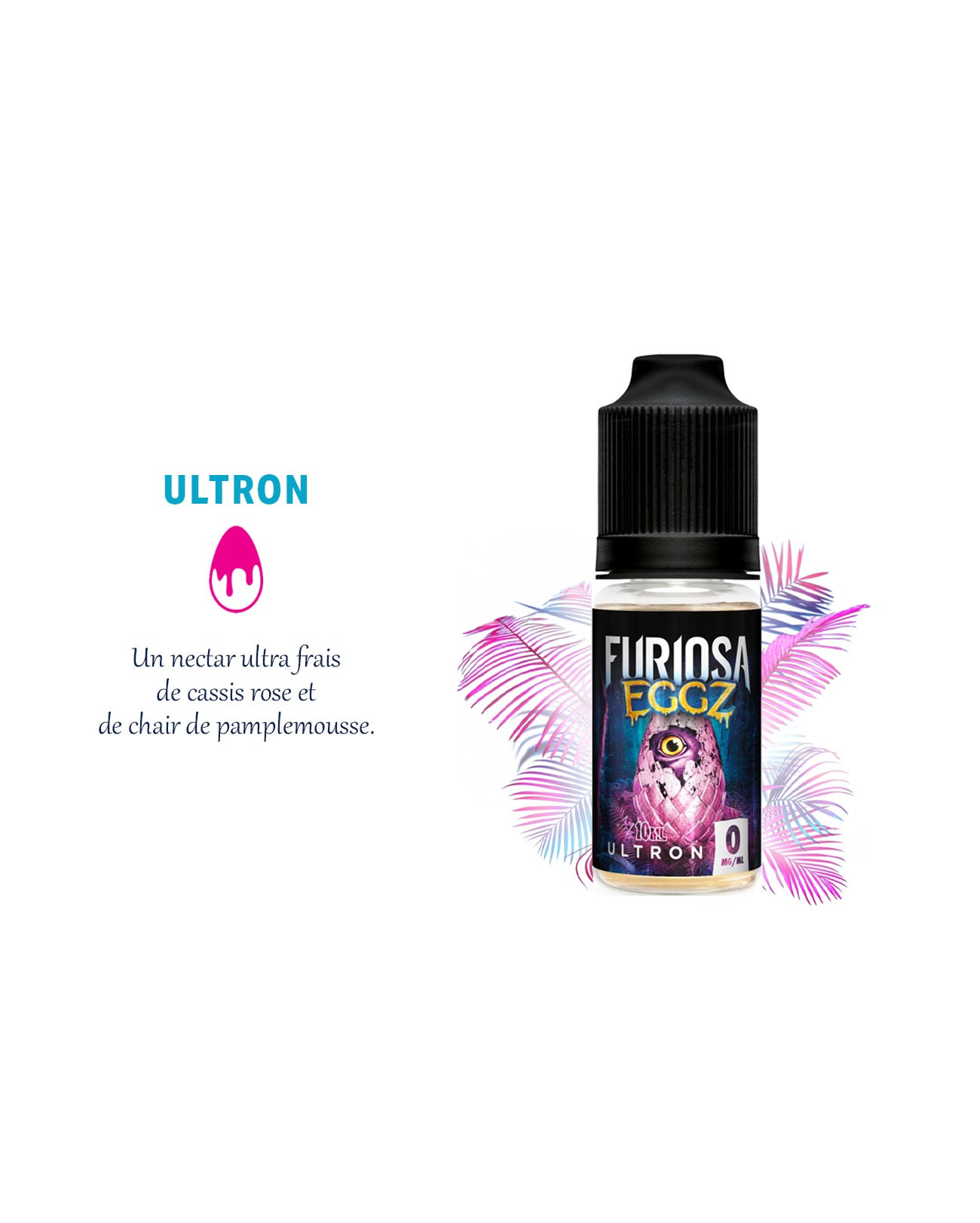 Ultron, le e-liquide ultra frais qui bouscule les papilles avec son mix de cassis rose et de pamplemousse