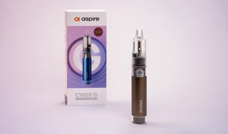 Le pod Aspire Cyber G est une petite cigarette électronique format tube au look stylé et futuriste