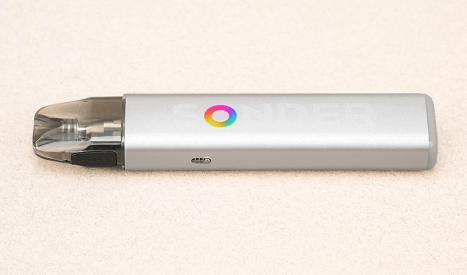 Le pod Sonder Q2 à une LED lumineuse pour indiquer le niveau de batterie