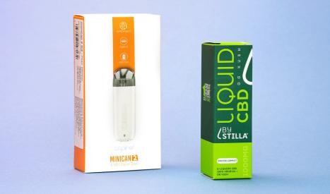 Le pack Minican 2 + OG Kush inclut un e-liquide au CBD et une e-cigarette pour un ensemble prêt-à-l'emploi