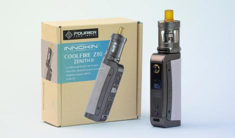 La box Coolfire Z80 s'associe à l'atomiseur Zenith 2 pour former ce kit e-cigarette Innokin incontournable