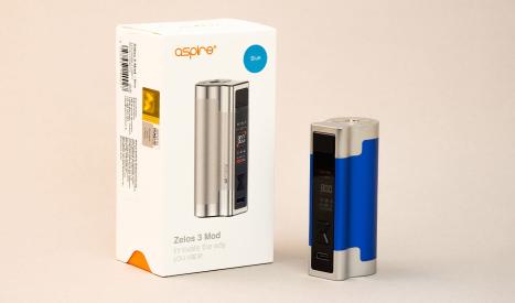 La box Aspire Zelos 3 est une batterie de e-cigarette compacte qui possède une excellente autonomie