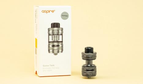 Clearomiseur Aspire Guroo, conçu et étudié pour la vape récréative.