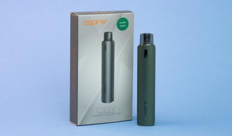Le pod Oby et sa boîte, une mini e-cigarette discrète et pas chère qui ressemble à une cigarette